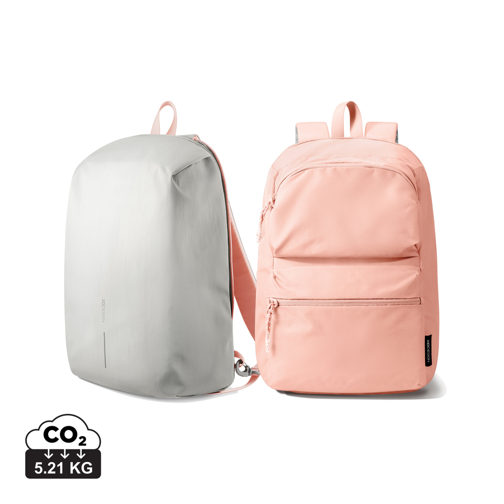 Sac à dos publicitaire modulable 2 en 1 Switch rose et gris